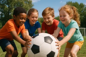 Teambuilding voor kinderen die werkt: samen scoren met plezier, vertrouwen en creatieve sportactiviteiten