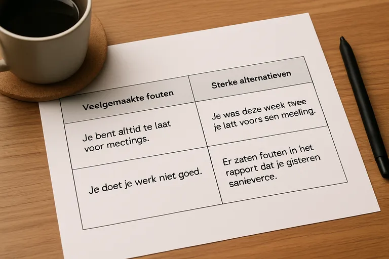 Veelgemaakte fouten en sterke alternatieven (met korte voorbeelden)