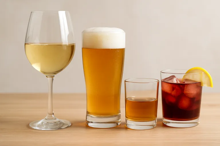 Vergelijking per dranksoort: de minst schadelijke keuzes