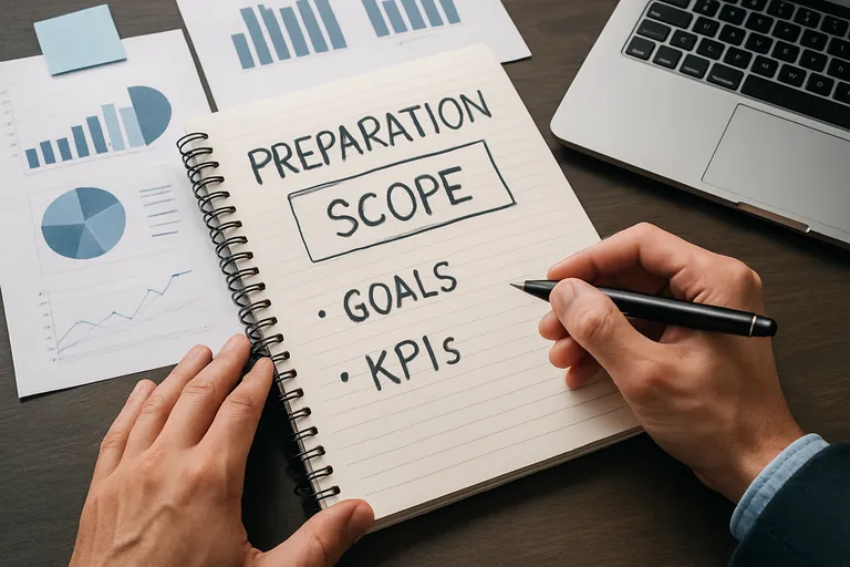 Voorbereiding en scope