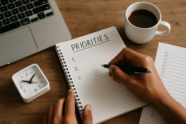 Voorbereiding: prioriteiten en tijd inschatten