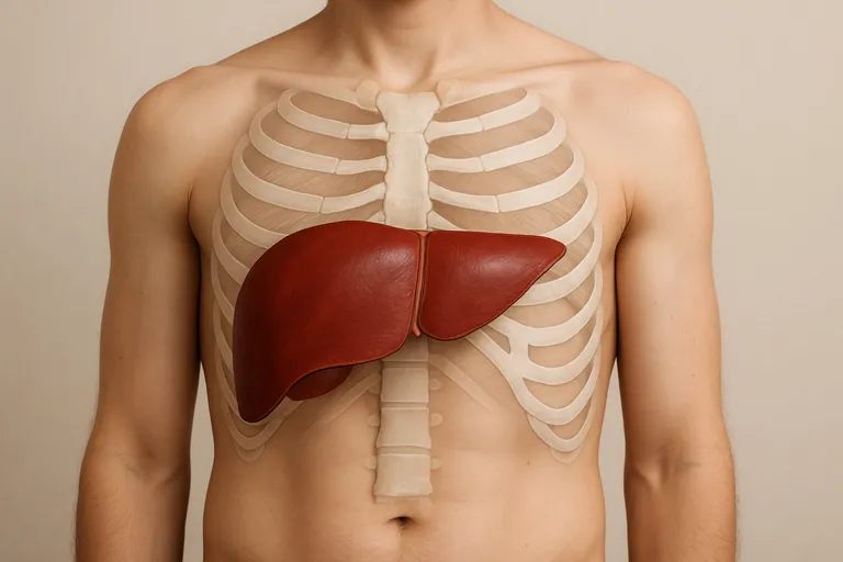 Waar zit je lever precies?