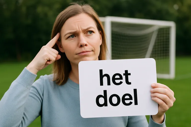 Waarom je het doel zegt en hoe je het lidwoord bij doel altijd goed kiest