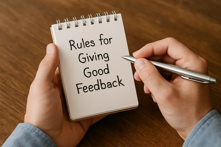 Regels voor goed feedback geven